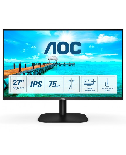 AOC 27B2H monitor piatto per PC 68,6 cm (27") 1920 x 1080 Pixel Full HD LED Nero