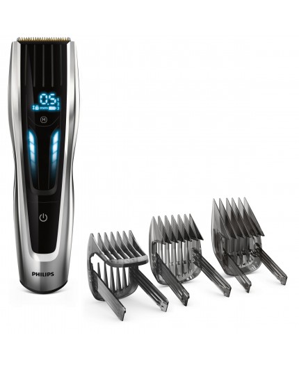 Philips HAIRCLIPPER Series 9000 Regolacapelli con pettini motorizzati e lame in titanio