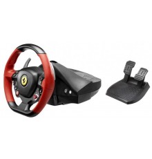 Thrustmaster Ferrari 458 Spider Nero, Rosso Sterzo + Pedali Xbox One