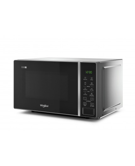 Whirlpool MWP 203 SB Superficie piana Microonde con grill 20 L 700 W Nero, Argento