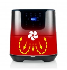 Princess 182060 Singolo 5,5 L Indipendente 1700 W Friggitrice ad aria calda Argento