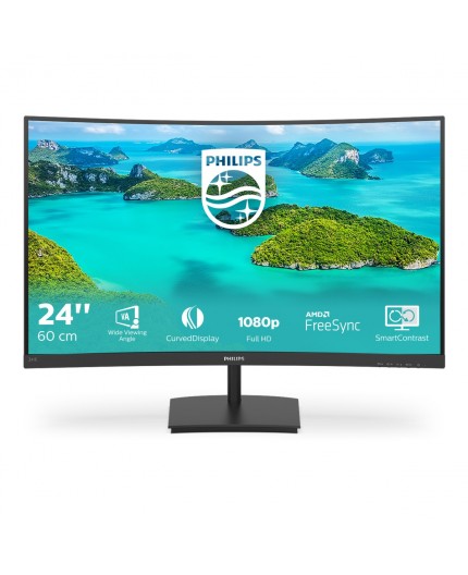 Philips E Line 241E1SCA 00 Monitor PC 59,9 cm (23.6") 1920 x 1080 Pixel Full HD LCD Nero