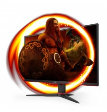 AOC G2 Q27G2E BK Monitor PC 68,6 cm (27") 2560 x 1440 Pixel Quad HD Nero, Rosso