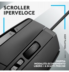 Logitech G G502 X mouse Mano destra USB tipo A Ottico 25600 DPI