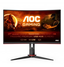 AOC G2 C27G2ZU BK Monitor PC 68,6 cm (27") 1920 x 1080 Pixel Full HD LED Nero, Rosso