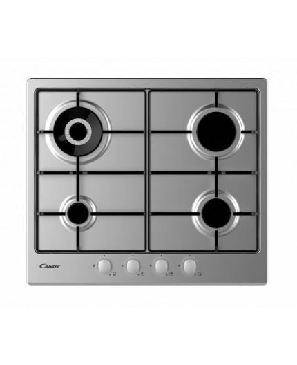 Candy Timeless CHW6BR4WX Acciaio inossidabile Da incasso Gas 4 Fornello(i)
