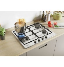 Candy Timeless CHW6BR4WX Acciaio inossidabile Da incasso Gas 4 Fornello(i)