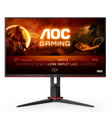 AOC Q27G2S EU Monitor PC 68,6 cm (27") 2560 x 1440 Pixel Quad HD LED Nero, Rosso
