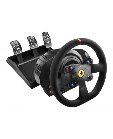 Thrustmaster T300 Ferrari Integral Racing Wheel Alcantara Edition Nero Sterzo + Pedali Analogico Digitale PC, PlayStation 4,