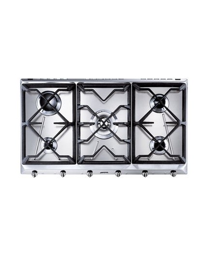 Smeg Universal SRV596GH5 piano cottura Acciaio inossidabile Da incasso Gas 5 Fornello(i)