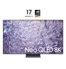 Samsung Series 8 TV QE85QN800CTXZT Neo QLED 8K, Smart TV 85" Processore Neural Quantum 8K, Dolby Atmos e OTS+, Titan Black 2023