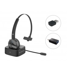 Conceptronic POLONA03BDA cuffia e auricolare Cuffie Wireless A Padiglione Ufficio Bluetooth Base di ricarica Nero