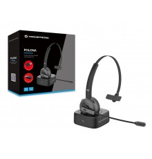 Conceptronic POLONA03BDA cuffia e auricolare Cuffie Wireless A Padiglione Ufficio Bluetooth Base di ricarica Nero