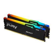 Kingston Technology FURY Beast 64 GB 6000 MT s DDR5 CL40 DIMM (Kit da 2 moduli) RGB XMP