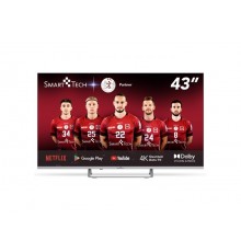 Smart-Tech 43QA20V3 TV 109,2 cm (43") 4K Ultra HD Smart TV Wi-Fi Argento 320 cd m²