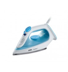 Braun TexStyle 1 Ferro da stiro a secco e a vapore Ceramica 2000 W Blu, Bianco