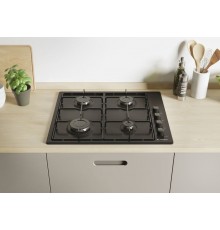 Candy Idea Piano Cottura CHW6LBB a Gas 4 Fuochi Gas Colore Nero