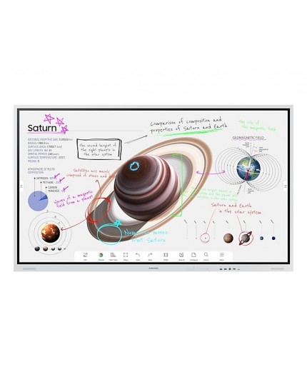 Samsung WM85B Pannello piatto interattivo 2,16 m (85") LCD Wi-Fi 350 cd/m² 4K Ultra HD Grigio chiaro Touch screen Samsung WM85B Pannello piatto interattivo 2,16 m (85") LCD Wi-Fi 350 cd m² 4K Ultra HD Grigio chiaro Touch screen