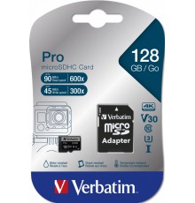 Verbatim Pro 128 GB MicroSDXC UHS-I Classe 10