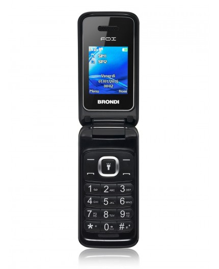 Brondi Fox 4,5 cm (1.77") 74 g Nero Telefono cellulare basico