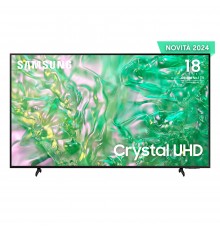 Samsung TV Crystal UHD 4K 43” UE43DU8070UXZT Smart TV Wi-Fi Black 2024, Processore Crystal 4K, 4K Upscaling, AirSlim Design,