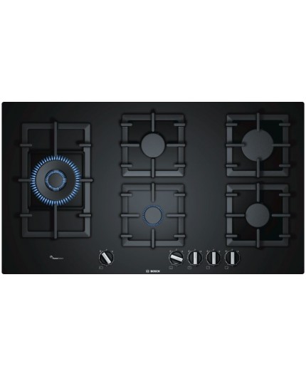 Bosch Serie 6 PPS9A6B90 piano cottura Nero Da incasso Gas 5 Fornello(i)