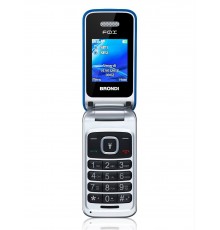 Brondi Fox 4,5 cm (1.77") 74 g Blu, Argento Telefono cellulare basico