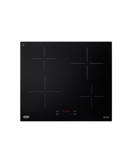 De’Longhi PIN 62 Nero Da incasso 60 cm Piano cottura a induzione 4 Fornello(i)