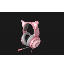 Razer Kraken Kitty Auricolare Cablato A Padiglione Giocare Grigio, Rosa