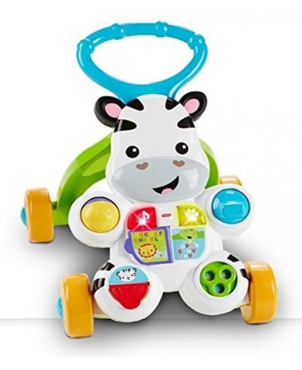Mattel Zebra Primi Passi Spingibile, Giocattolo Elettronico Educativo con Musica e Suoni, per Bambini di 6 + Mesi