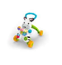 Mattel Zebra Primi Passi Spingibile, Giocattolo Elettronico Educativo con Musica e Suoni, per Bambini di 6 + Mesi