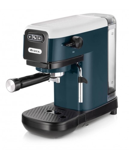 Ariete 1399 Macchina da caffè espresso Snow White, Per polvere e cialde ESE, 1300 W, Capacità 1,1L, 15 bar di pressione, Filtro