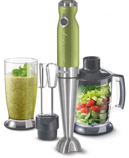 Sencor SHB 5600GG frullatore 0,8 L Frullatore ad immersione 1200 W Verde, Acciaio inox