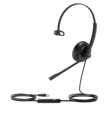 Yealink UH34 Mono Teams Auricolare Cablato A Padiglione Ufficio USB tipo A Nero