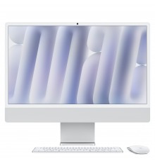 Apple iMac 24"Retina Display 4,5K Vetro Nano Texture, Chip M4 con CPU 10‑core, GPU 10‑core, 16GB, 256GB SSD, Argento