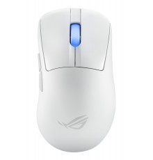 ASUS ROG Keris II Ace Wireless AimPoint White mouse Gaming Mano destra RF Wireless + Bluetooth + USB Type-A Ottico 42000 DPI