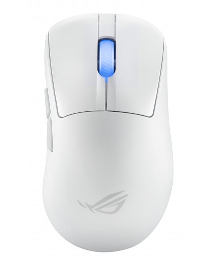 ASUS ROG Keris II Ace Wireless AimPoint White mouse Gaming Mano destra RF Wireless + Bluetooth + USB Type-A Ottico 42000 DPI