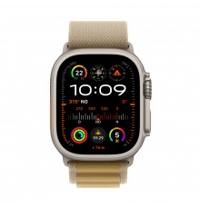 Apple Watch Ultra 2 GPS + Cellular 49mm Cassa in Titanio con Tan Alpine Loop - Large