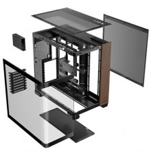 Antec C8 Curve Wood Full Tower Nero, Trasparente, Legno
