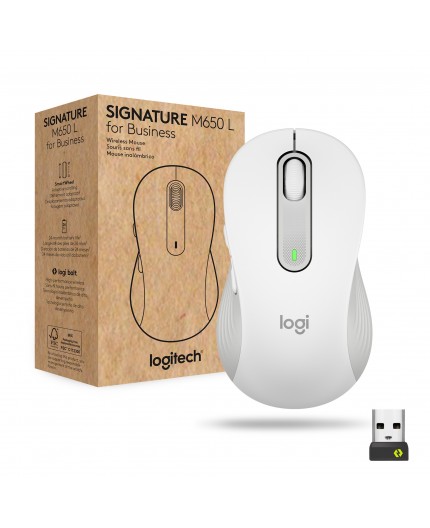 Logitech Signature M650 for Business mouse Ufficio Mano destra RF senza fili + Bluetooth Ottico 4000 DPI Logitech Signature M650 for Business mouse Ufficio Mano destra RF senza fili + Bluetooth Ottico 4000 DPI