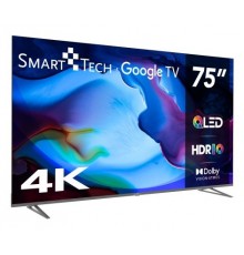 Smart-Tech 75QG03H TV 190,5 cm (75") 4K Ultra HD Smart TV Wi-Fi Grigio 350 cd m²