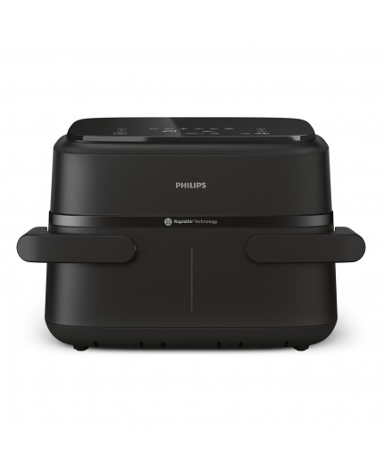 Philips Serie 1000 Airfryer con cestello flessibile doppio, friggitrice ad aria da 7.1L, 10 metodi di cottura, App per ricette