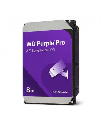 Western Digital Purple Pro Smart Video HDD 8TB disco rigido interno 7200 Giri min 3.5" SATA