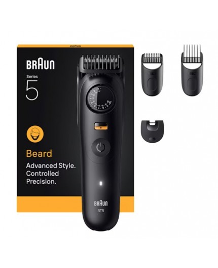 Braun BeardTrimmer 9 BT5520 regolabarba Batteria 40 2 cm Bagnato e secco Nero