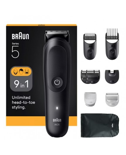 Braun AIO5540 tagliacapelli Nero 14 Ioni di Litio