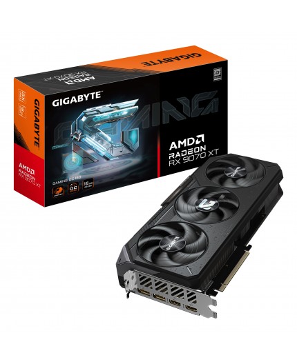 GIGABYTE Radeon RX 9070 XT GAMING OC 16G Scheda Grafica - 16 GB GDDR6, 256 bit, PCI-E 5.0, 3060 MHz Frequenza Base, 2 x