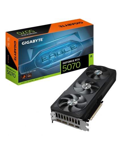 GIGABYTE GeForce RTX 5070 EAGLE OC SFF 12G Scheda Grafica - 12GB GDDR7, 192 bit, PCI-E 5.0, 2587 MHz Core Clock, 3 x DP 2.1a, 1