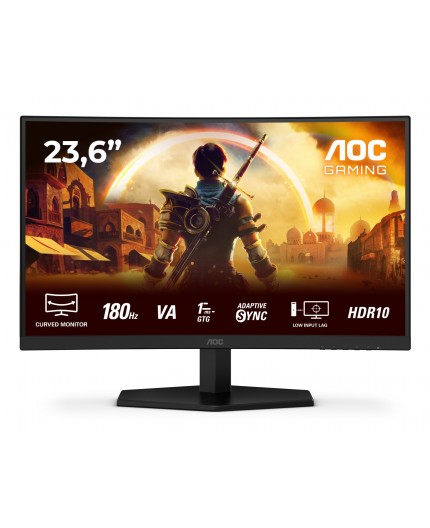 AOC G4 C24G42E Monitor PC 59,9 cm (23.6") 1920 x 1080 Pixel Full HD LED Nero, Rosso