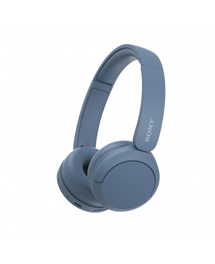 Sony Cuffie Bluetooth wireless WH-CH520 - Durata della batteria fino a 50 ore con ricarica rapida, stile on-ear - Blu