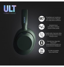 Sony ULT WEAR - Cuffie Bluetooth Wireless con ULT POWER SOUND, bassi profondi, Noise Cancelling, ottima qualità delle chiamate,
